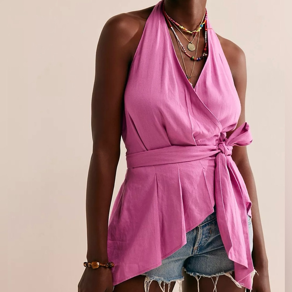 Free People Kyra Halter Top Size S NWOT